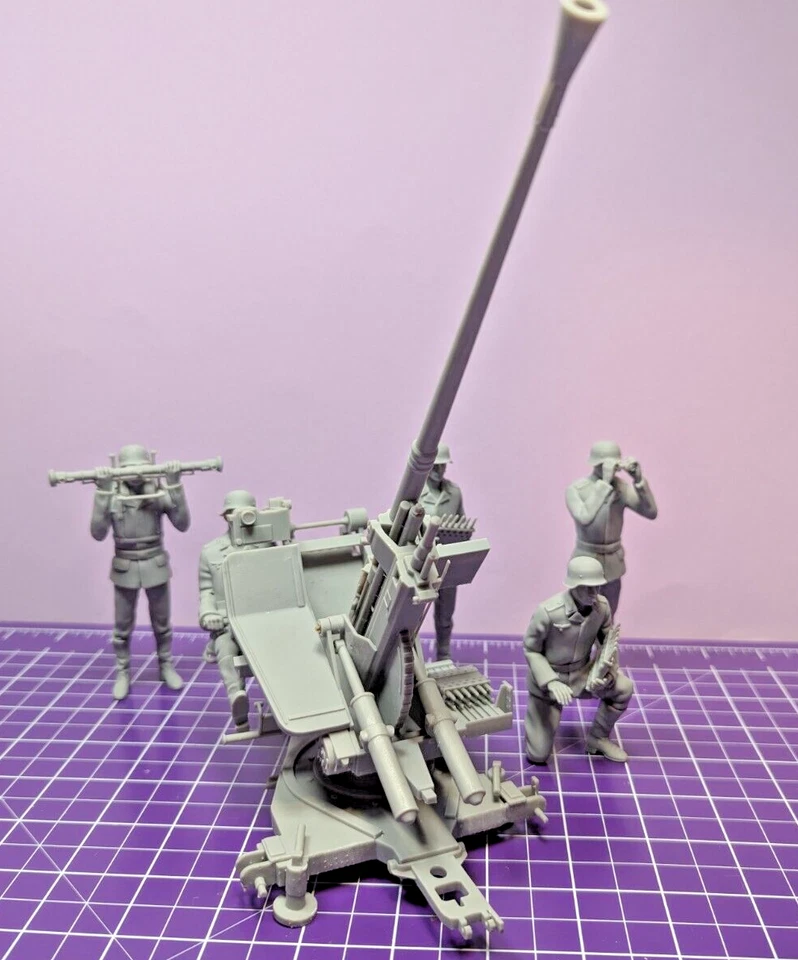 Deutsche 3,7-cm-Flak 37 und Bedienmannschaft Set II Scale 1/16 - Bild 3 von 4