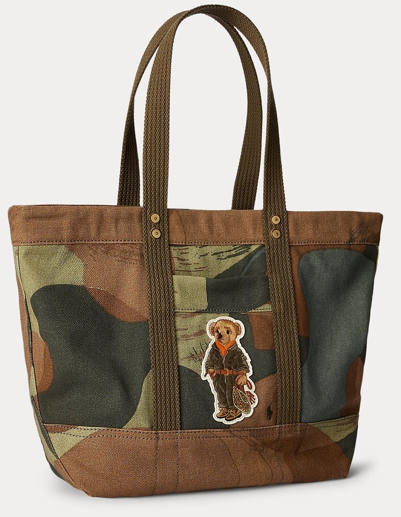 Polo Ralph Lauren Canvas Polo Bear Tote Bag