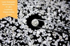 Loose Moissanite Round Real Gem Stone W. GRA Certificate VVS1 D 0.8mm-2.9mm
