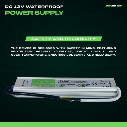 IP67 Waterproof LED Driver Power Supply DC 12V Transformer 10W-350W For Outdoor - Picture 51 of 74