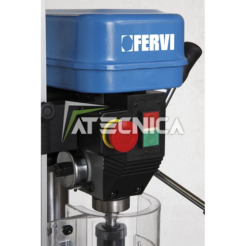 Trapano a colonna da banco FERVI 0012 trasmissione a cinghia 12 velocità 650W - Imagen 4 de 4