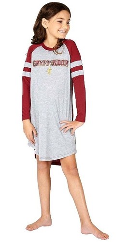 Harry Potter Gryffindor Crest Girls Long Sleeve Nightgown Pajamas kids size 7/8 - Picture 2 of 9