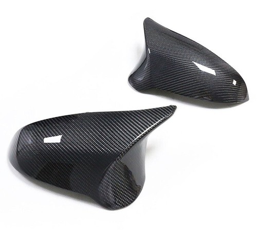 CARBON FIBER FOR 2015-19 BMW F80M3 F82M4 DIRECT REPLACEMENT SIDE MIRROR COVERS E - Picture 5 of 7