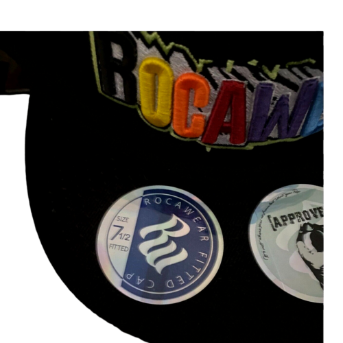 De Colección Rocawear Jay Z Gorra de Béisbol Hip Hop Sombrero Talla 7 3/8 Negro con Logo Bordado - Imagen 4 de 8