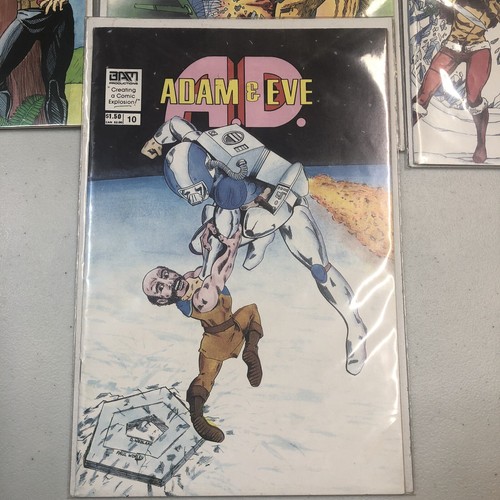 1980s BAM Productions Adam & Eve AD Comic Book Lot 1, 2, 6, 7, 8, 9, 10 - Picture 2 of 8