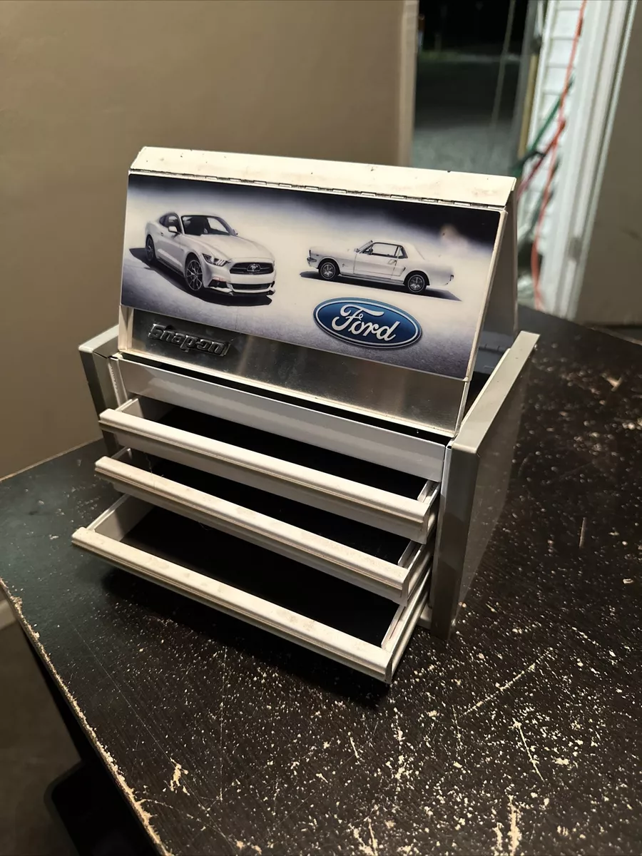 Snap On Micro Tool Box Mustang 50th Anniversary Edition Metal White Hot Wheels