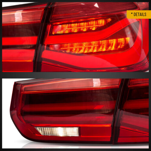 Luces traseras LED rojas estilo VLAND LCI para BMW F30 F35 2012-2018 sedán/F80 M3 - Imagen 7 de 12