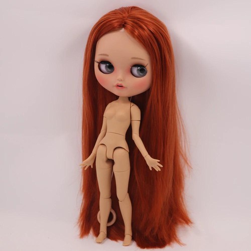 Blythe Puppe 12 Zoll Schmollender Mund hellbraune Haut matt Gesicht Gelenk Körper 1/6 BJD Custom OOAK - Bild 13 von 24