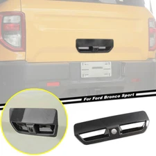 For 21-2024 Ford Bronco Sport Carbon Tailgate Door Handle Cover Trim Decor Bezel