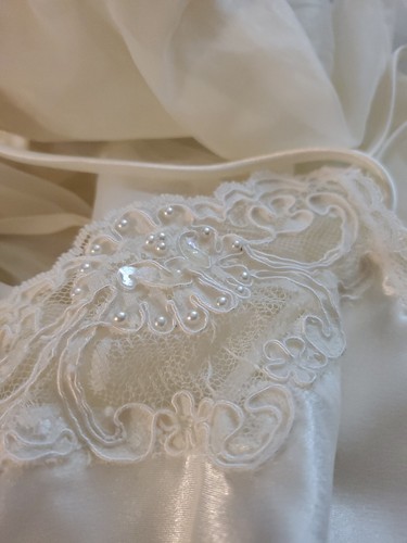 Vintage Val Mode Chiffon Full Flowy Nightgown Negligee Peignoir & Robe Set M/L - Picture 11 of 12