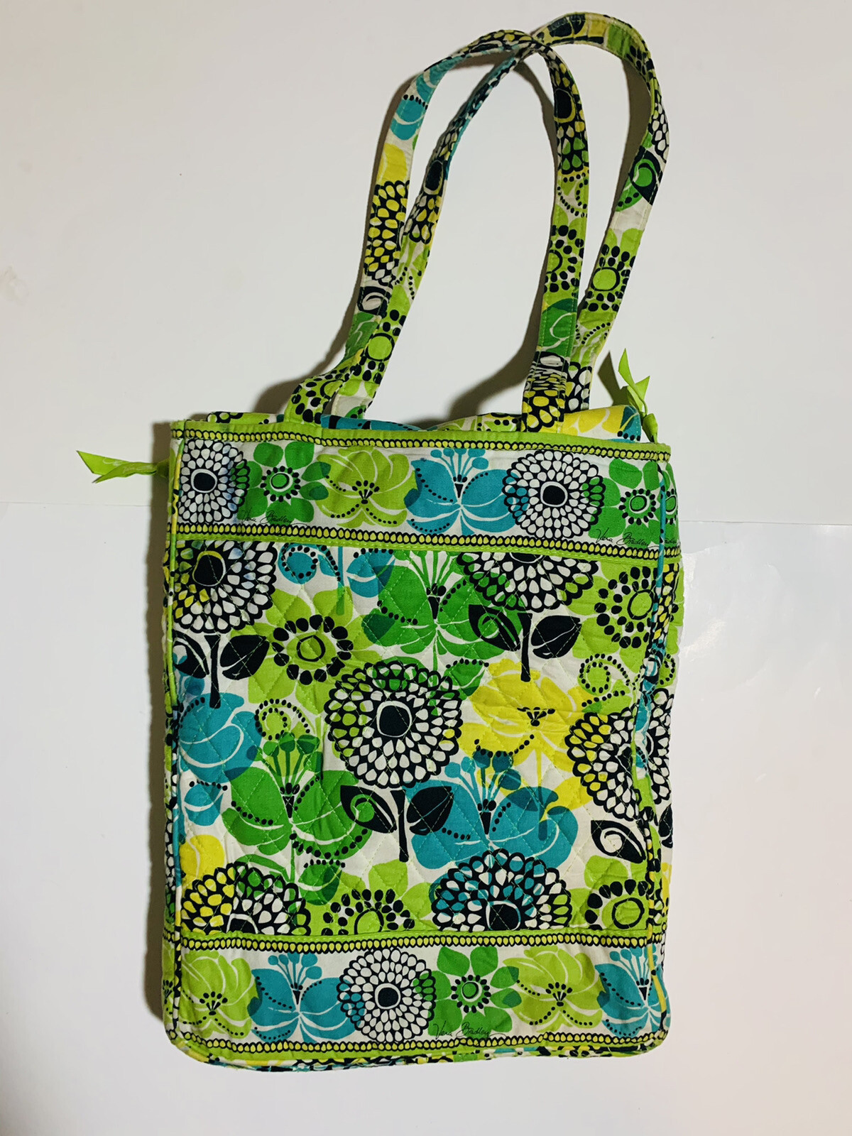 Vera Bradley Green Duffel Bag "Limes Up" Bag / Laptop… Gem