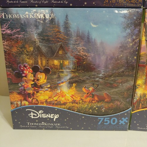 Disney Mickey Minnie Mouse 750 Stck. Puzzle Schatz Menge 4 Kinkade Ceaco - Bild 3 von 5