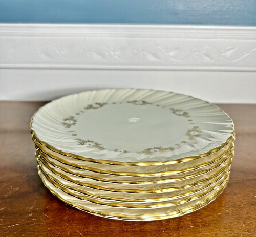 8er Set Lenox China Golden Mood Muster Salat Wüste Teller 7 7/8" - Bild 6 von 6