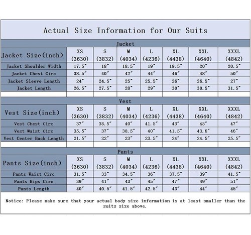 High Quality Men's Suit Slim Fit 3 Pieces for Wedding Business Peak Champagne - Picture 3 of 6
