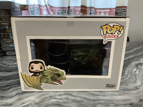 FUNKO POP 67 GAME OF THRONES JON SNOW & RHAEGAL DRAGON RIDES - Picture 2 of 3