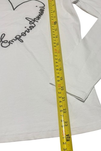 Camiseta Emporio Armani Mujer Bordada Corazón Manga Larga Talla 42 - Imagen 6 de 6