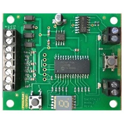 NCE #5240154 SwitchIt Mk2 accessory decoder controls 2 Tortoise switch machines NCE #5240154 SwitchIt Mk2 accessory decoder controls 2 Tortoise switch machines