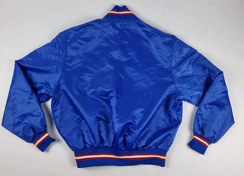 Vintage Texas Rangers MLB Baseball Jacket Shain Of Canada Blank Rare Size Large - Picture 8 of 12