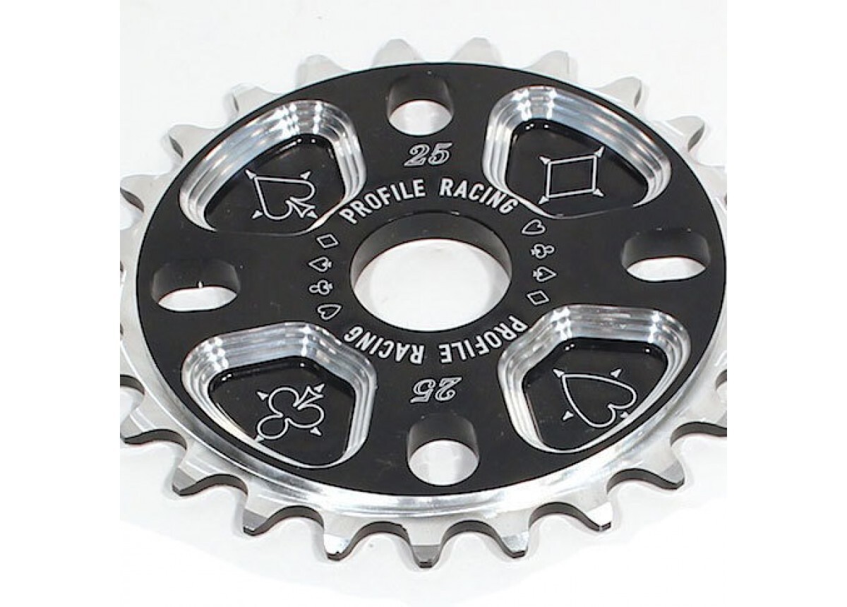 パーツ profile racing blackjack sprocket 30t Profile Racing Blackjack Sprocket (Black) (30T) - Dan's Comp