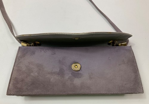 Jacques Vert-Sling Back Kitten Heels 39EU / 6UK-Clutch/Cross Body Bag-Lilac - Picture 16 of 17