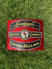 Vintage 1960's Leinenkugel's Brewing Company Metal Curved WI Beer Sign 15" x 12"