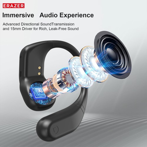 ERAZER XP3 AI Language Translation Earbuds,Translation Earbuds Real Time,Blue... - Bild 3 von 8
