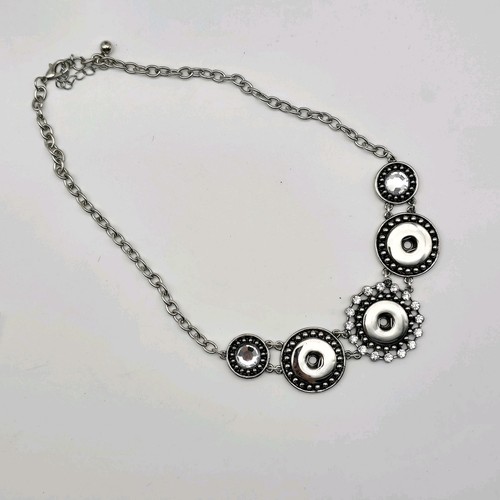 Silver Tone Statement Necklace for Ginger Snaps Noosa Charms - Picture 10 of 11