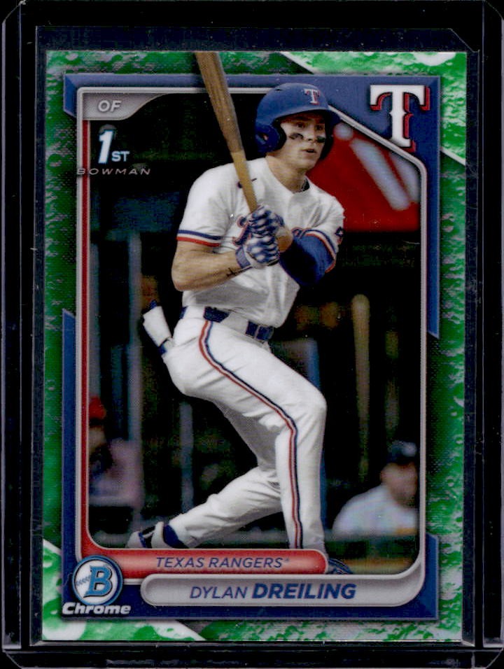 2024 Bowman Draft Dylan Dreiling Chrome Lunar Glow Refractor 1st #BDC-42