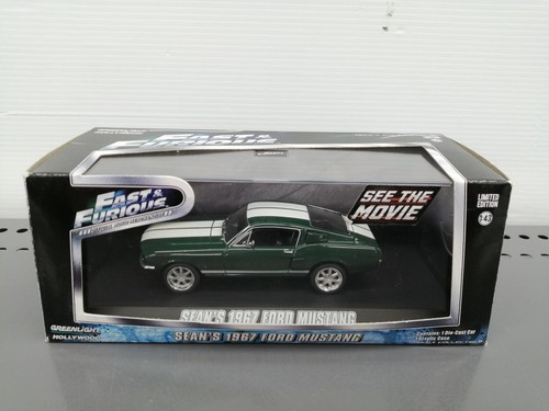 Greenlight Ford Mustang 1967 FAST FURIOUS 1 43 Mini ar - Picture 1 of 12