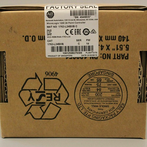 Controller 24 punti AB MicroLogix 1200 nuovo sigillato in fabbrica 1762-L24BXB - Foto 3 di 5