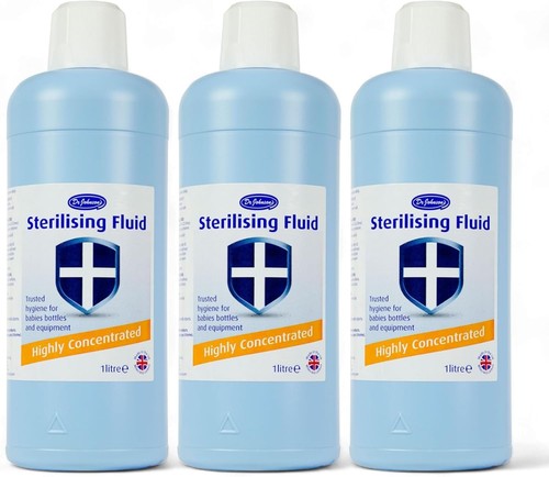 Dr Johnson's Fluido Sterilizzante Altamente Concentrato 1 L x 3 - Foto 2 di 2