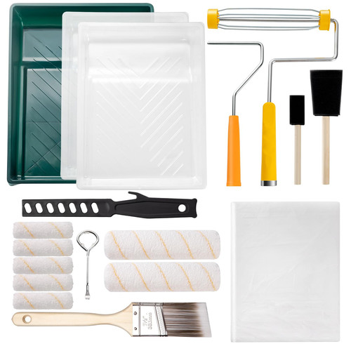 Paint Roller Kit, 18 Pack Paint Roller Set, 9 Inch Paint Roller, 4 Inch Paint...