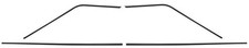 1964-65 Chevelle Tempest Cutlass Skylark Wagon Headliner Molding Side 4-pcs
