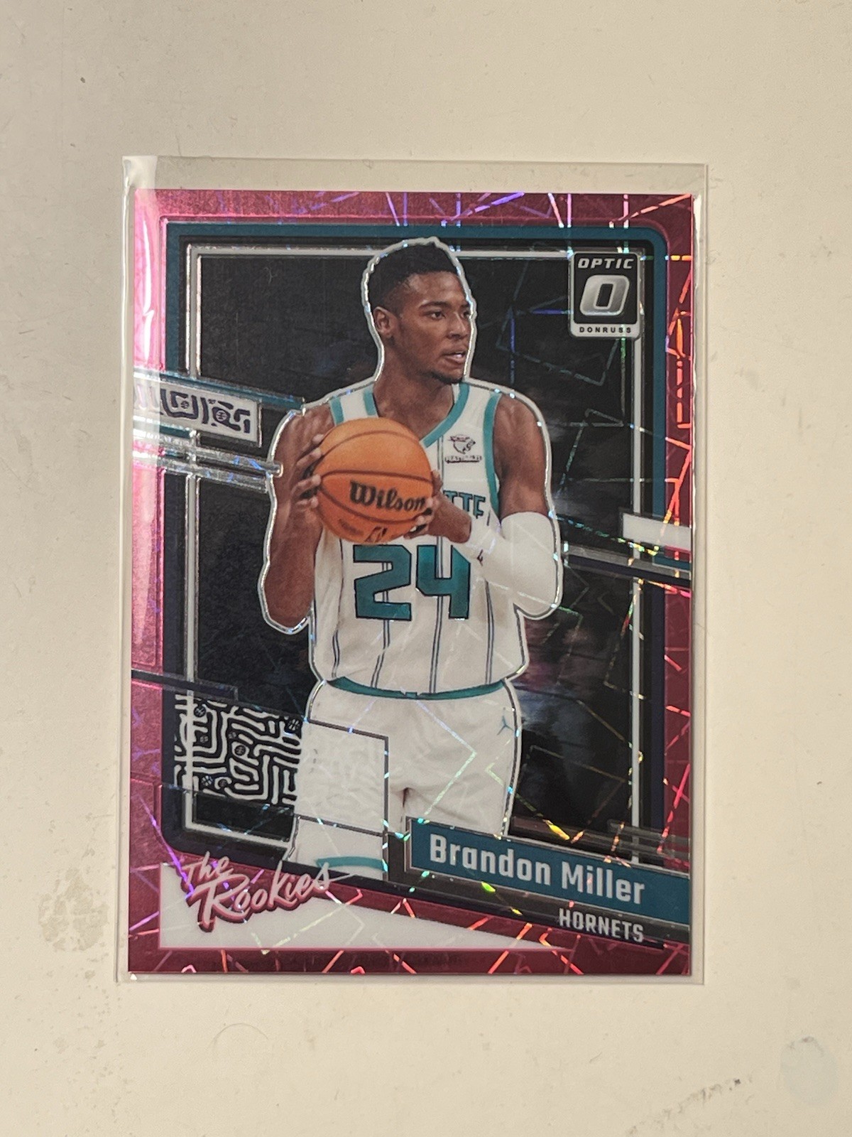 2023-24 Panini Donruss Optic - The Rookies Pink Velocity Brandon Miller /79 (RC)