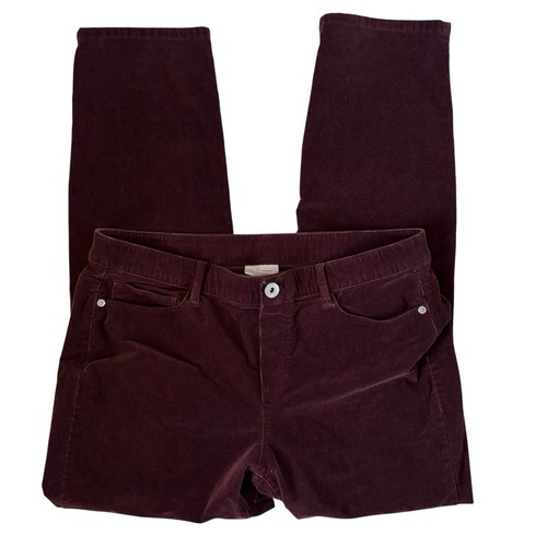 Cordhose Damen J. Jill braun weinrot schmales Bein Größe Medium - Bild 8 von 11