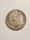 1861 AU+++ SCARCE CIVIL WAR SEATED LIBERTY QUARTER RARE