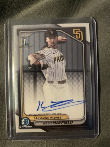 2024 Bowman Draft Kash Mayfield Auto Padres