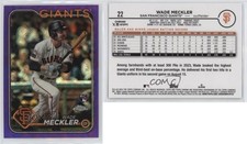 2024 Chrome Logofractor Edition Purple Refractor /250 Wade Meckler #22 Rookie RC