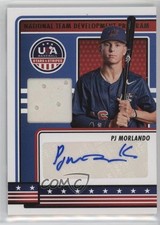 2023 USA Baseball Stars & Stripes Materials PJ Morlando (Blue Ink) Auto 0c9g