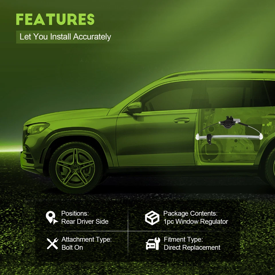 Regulador de ventana eléctrica trasero izquierdo con motor para Mazda CX-5 2013-2016 L4 Foto 2 de 4