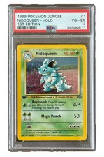 1999 Pokemon Jungle 1st Edition Holo #7 NIDOQUEEN PSA 4 (Very Good - Excellent)