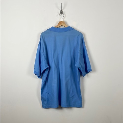 Masters Collection Polo 1/4 Button Down Ocean Blue Golf Polo Men's XL Shirt - Picture 6 of 10