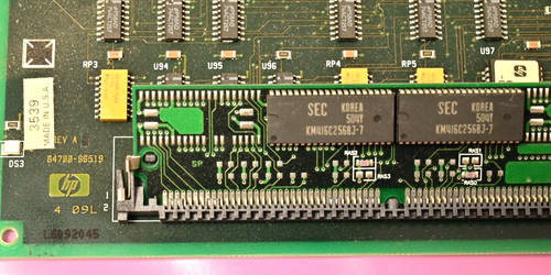 Scheda CPU emulatore HP 64700B Motorola 68k oro/ceramica CPU RAM connettori oro - Foto 4 di 9