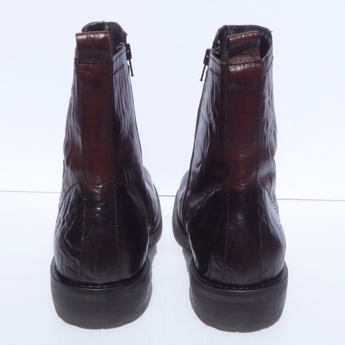 Aldo Hombre Burnaugh 22 Arrugado Cuero Marrón Negro Gradiente Botas Talla 11.5/12 - Imagen 10 de 15
