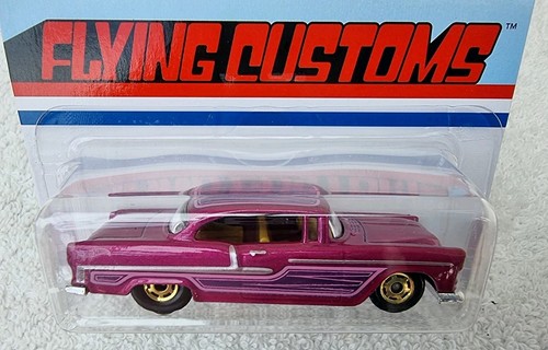 Hot Wheels Flying Customs 1955 Pink Chevy '55 Chevy Mattel - Picture 5 of 5