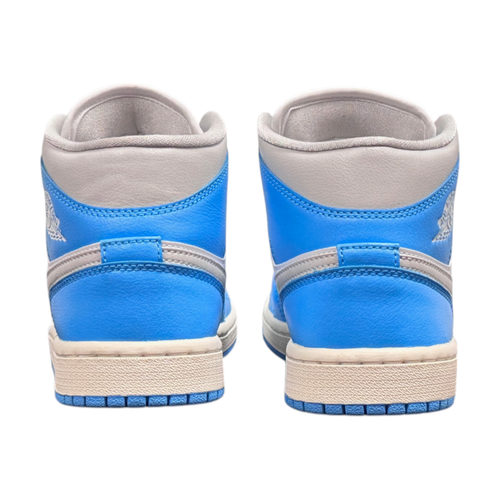 Nike Wmn Air Jordan 1 Mid Dark Powder Blue Sail BQ6472-400 Size 5.5 NEW W/O BOX - Picture 3 of 8