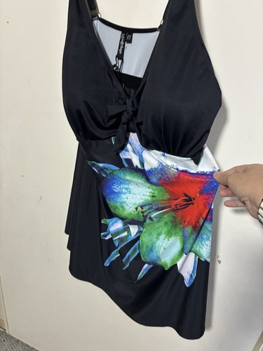 Taking Shape Whitsundays Swimsuit Swimdress Tropical Safari Black New Size 24 - Picture 3 of 12