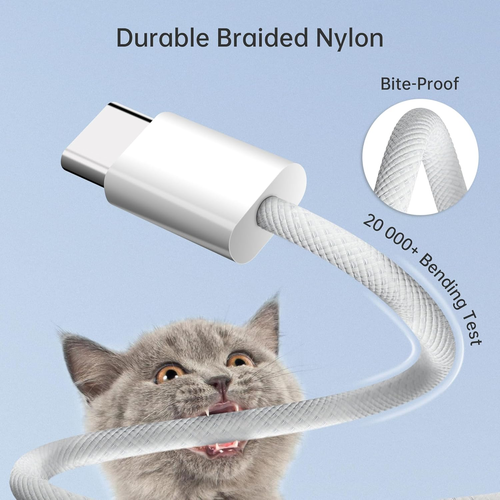 Cable tipo C a tipo C USB C cargador rápido Samsung cable para iPhone 15 16 Pro Max - Imagen 5 de 12