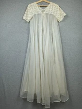 Vintage Kayser Sheer Nightgown Women’s 36 Lace 60s Made in USA Pinup Lingerie