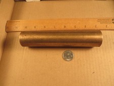 1-3/8" x 6-5/8" SOLID BRASS ROUND ROD Bar Stock m/ SINTERES BUNTING Arts & Craft